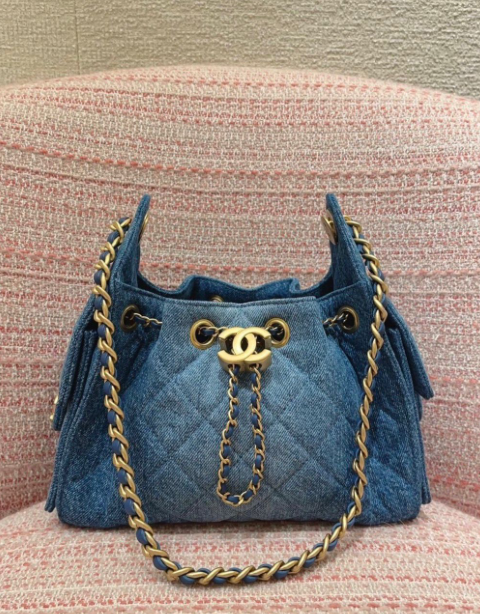 Chanel 25 Mini Denim GHW