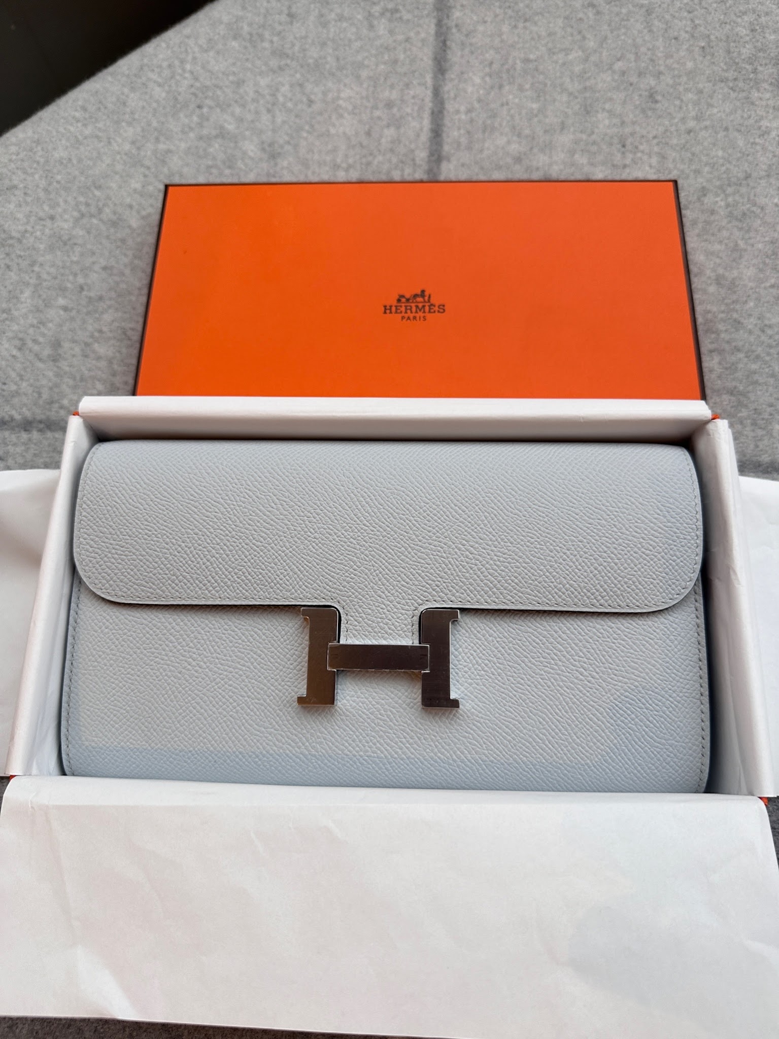 Hermès Constance To Go Gris Patine Epsom PHW