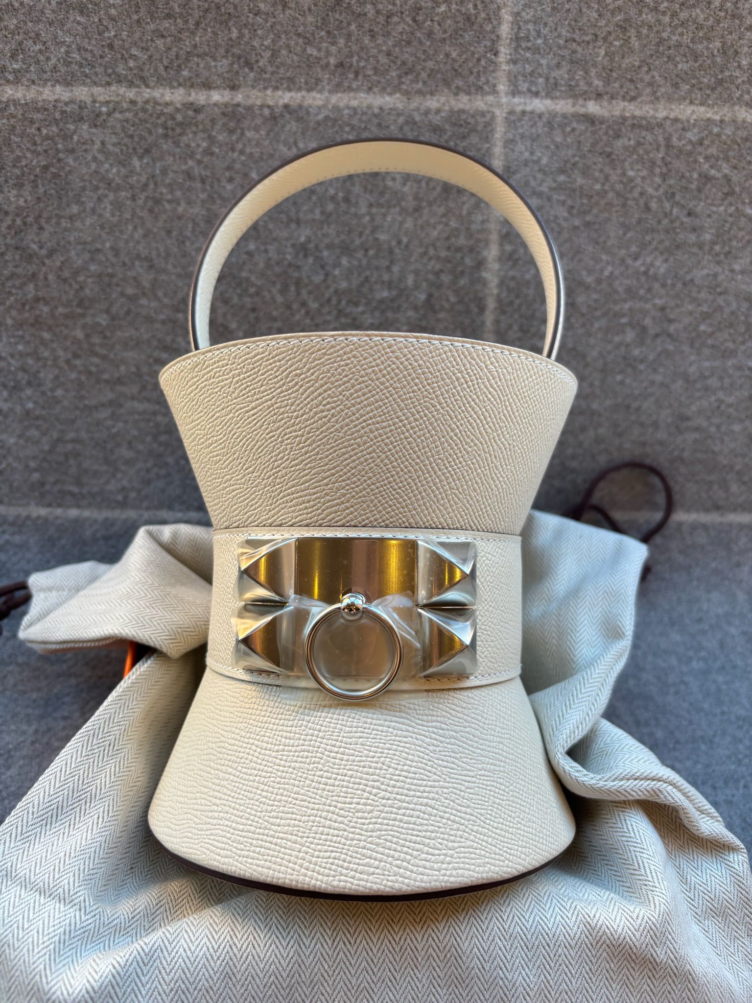 Hermès Mini Medor Nata Epsom PHW
