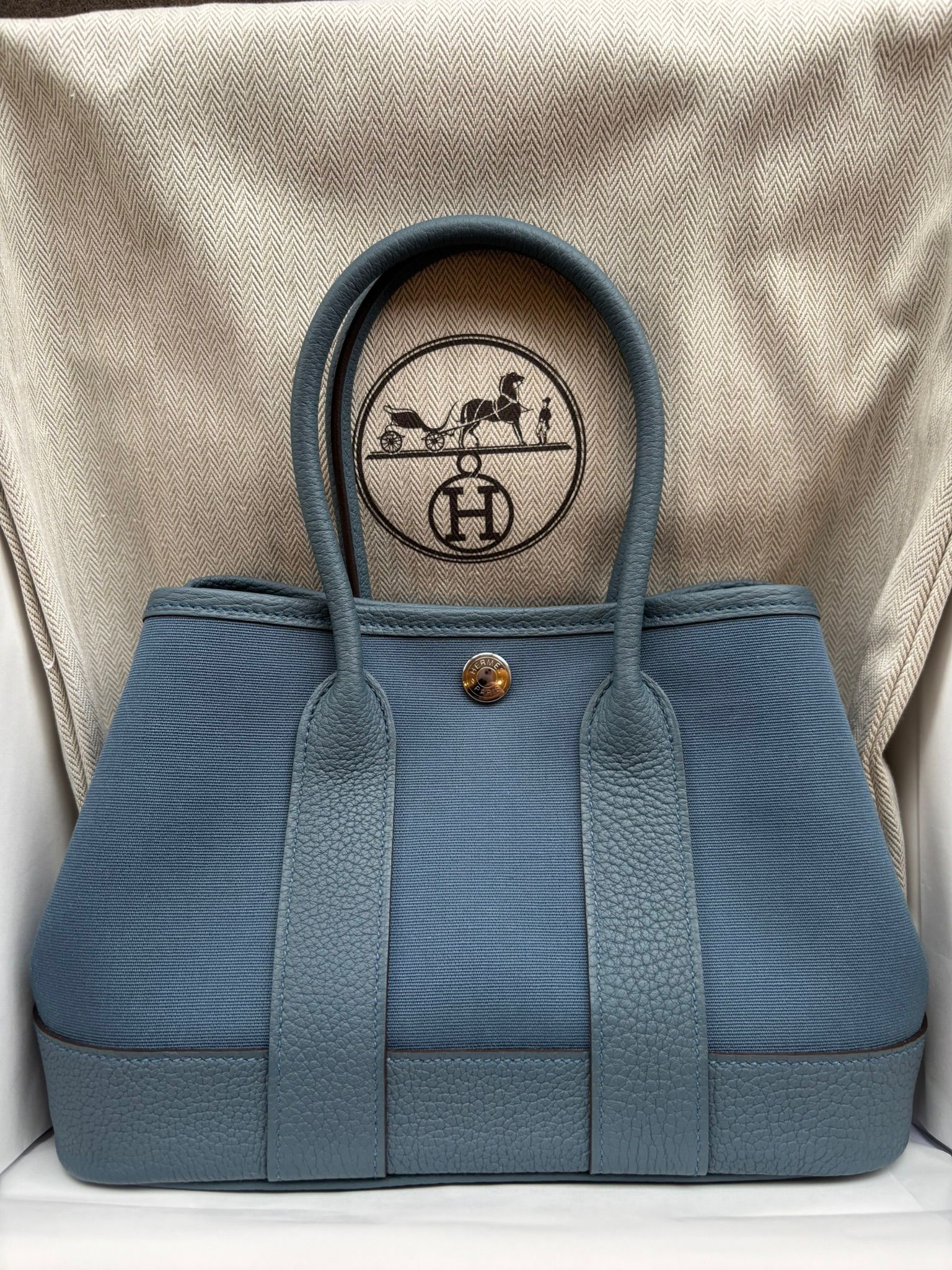 Hermès Neo Garden Bleu Tempete Togo PHW