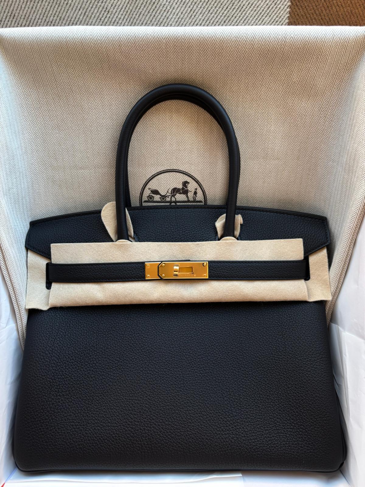Hermès Birkin 30 Black Togo GHW