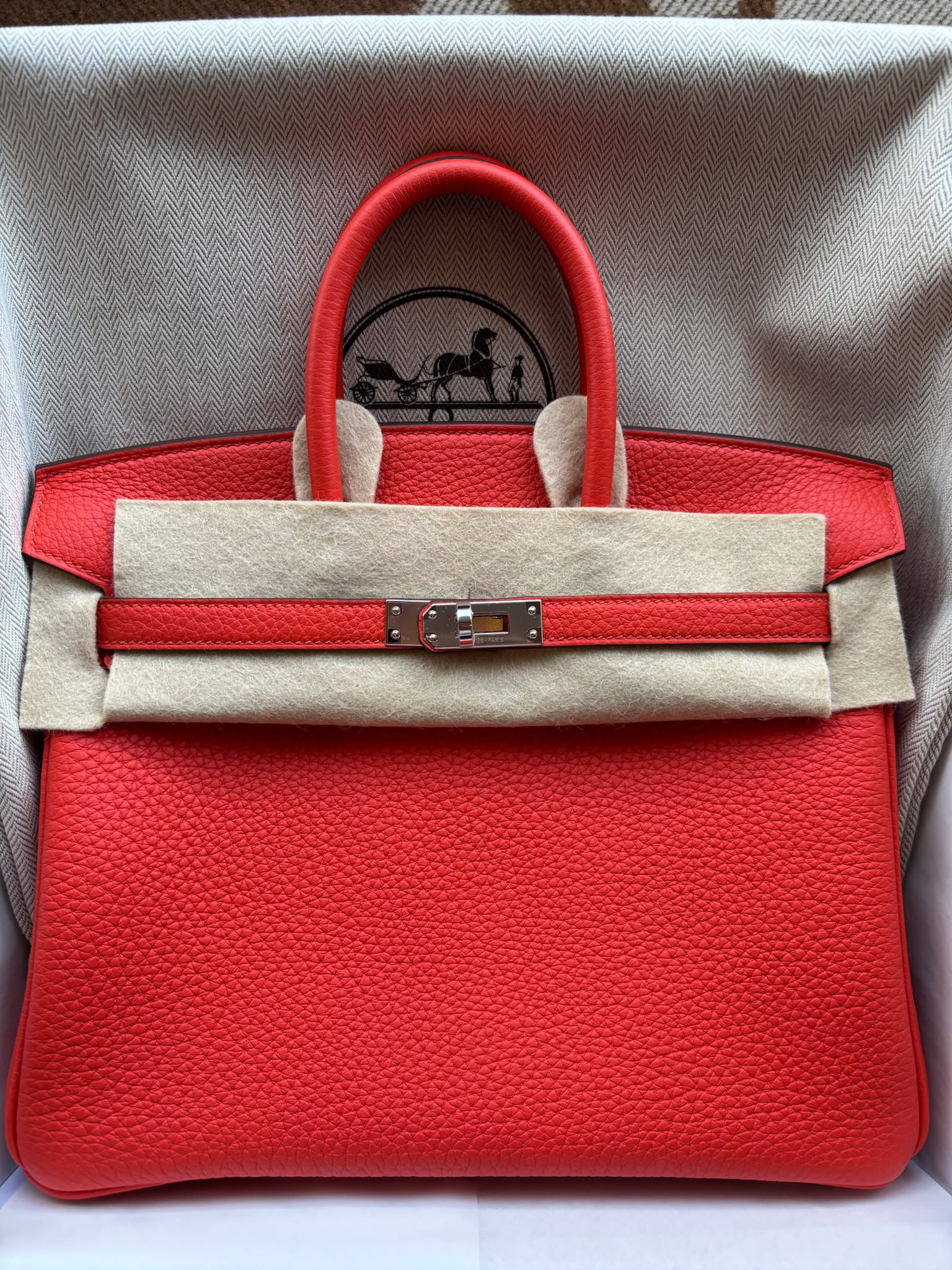 Hermès Birkin 25 Capucine Togo PHW
