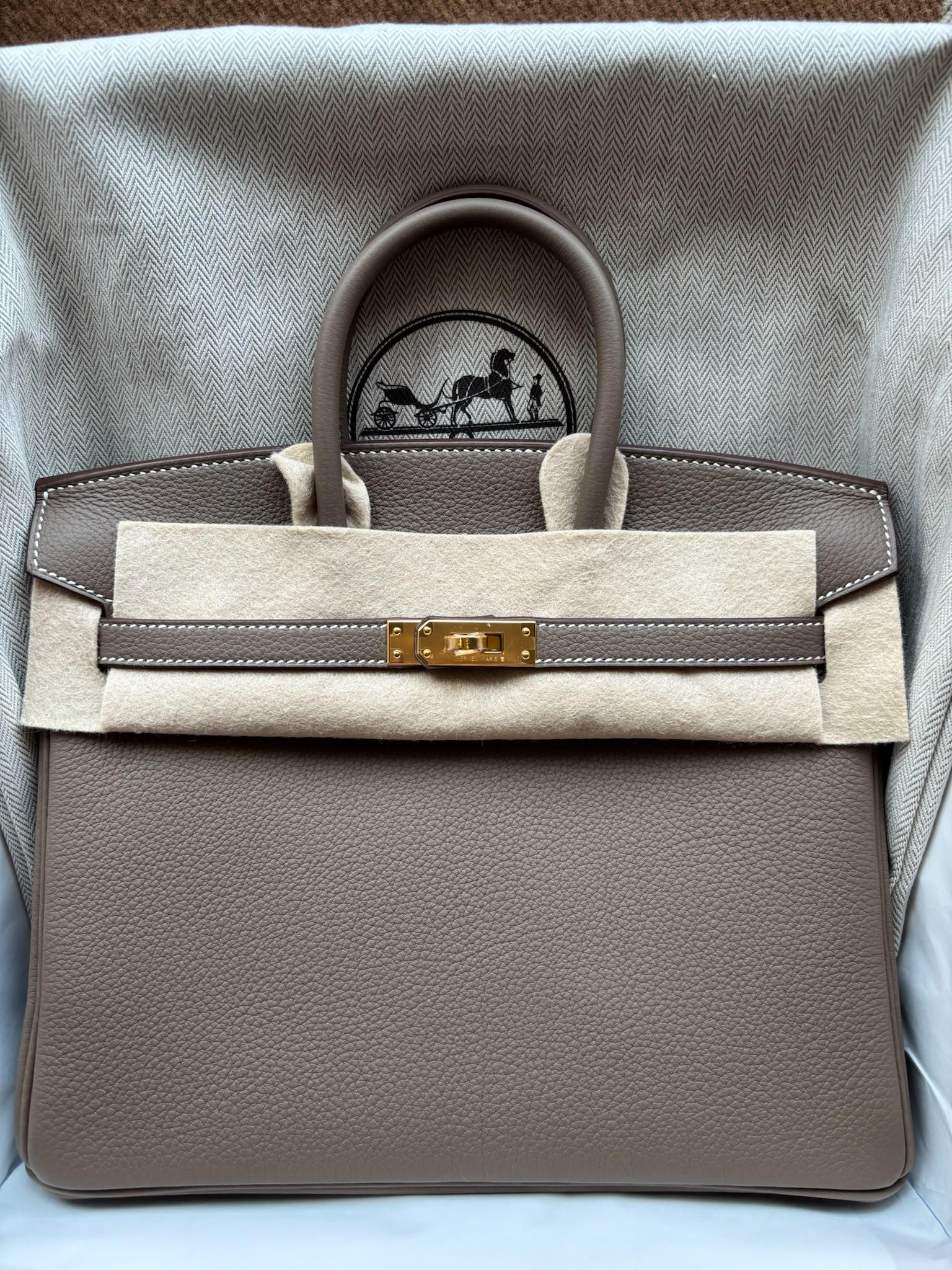 Hermès Birkin 25 Etoupe Togo GHW