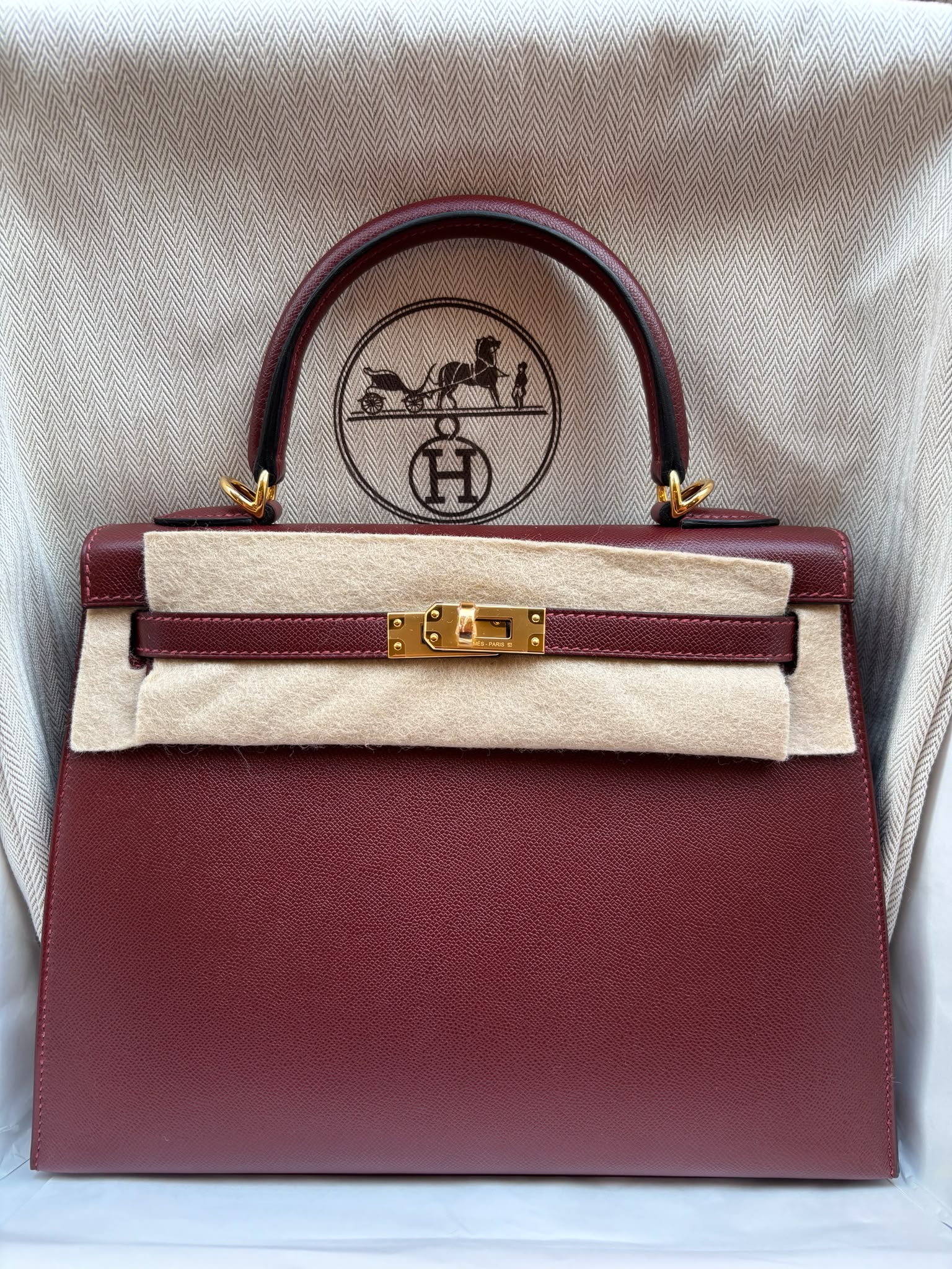 Hermès Kelly 25 Rouge H Madame GHW