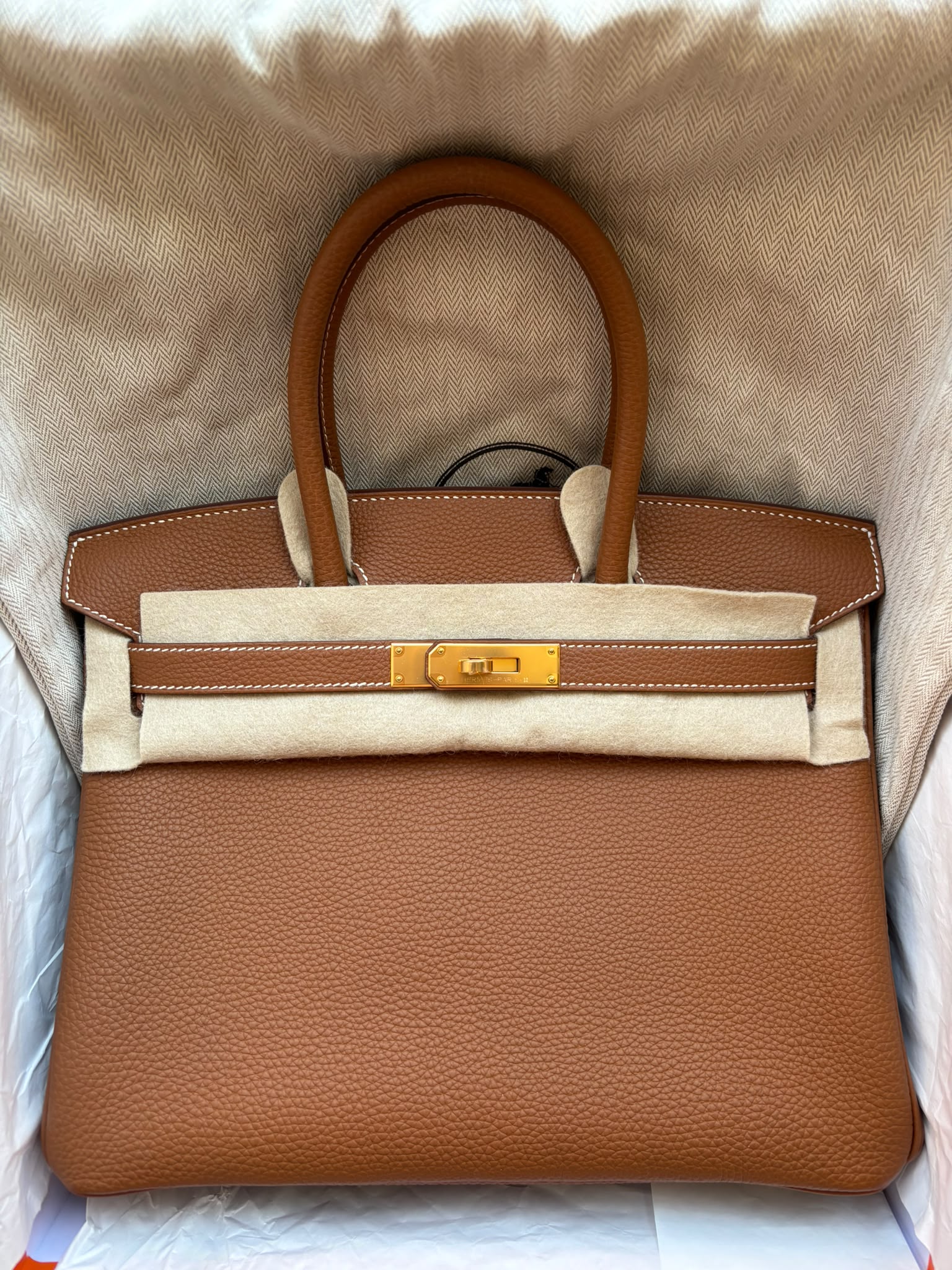 Hermès Birkin 30 Gold Togo GHW