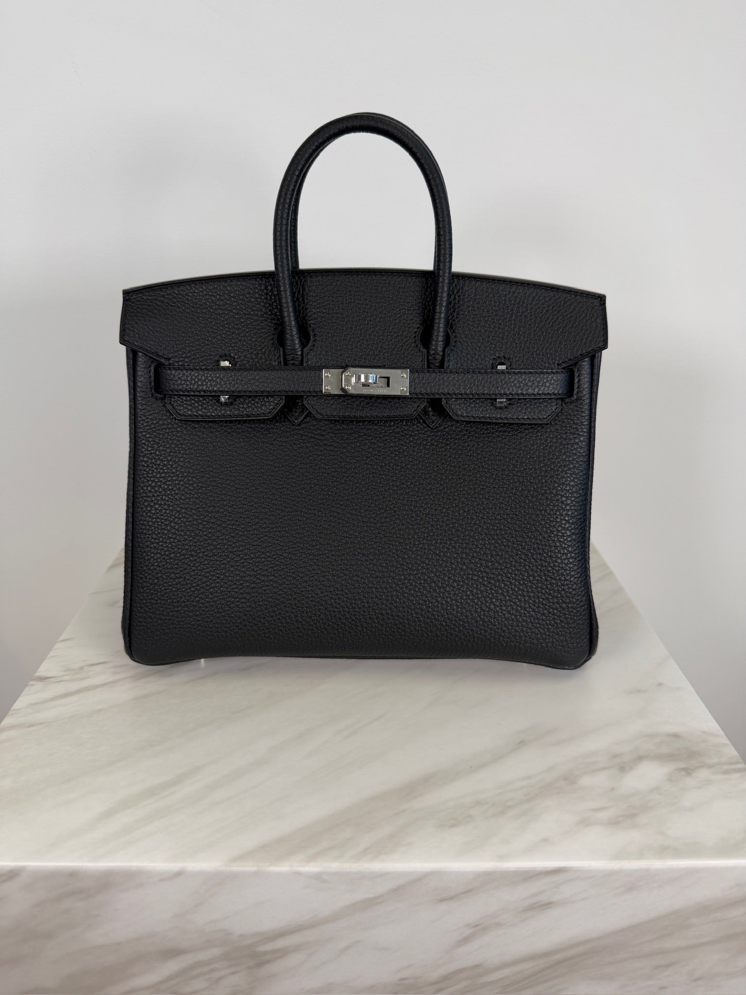 Hermès Birkin 25 Black Togo Palladium Hardware
