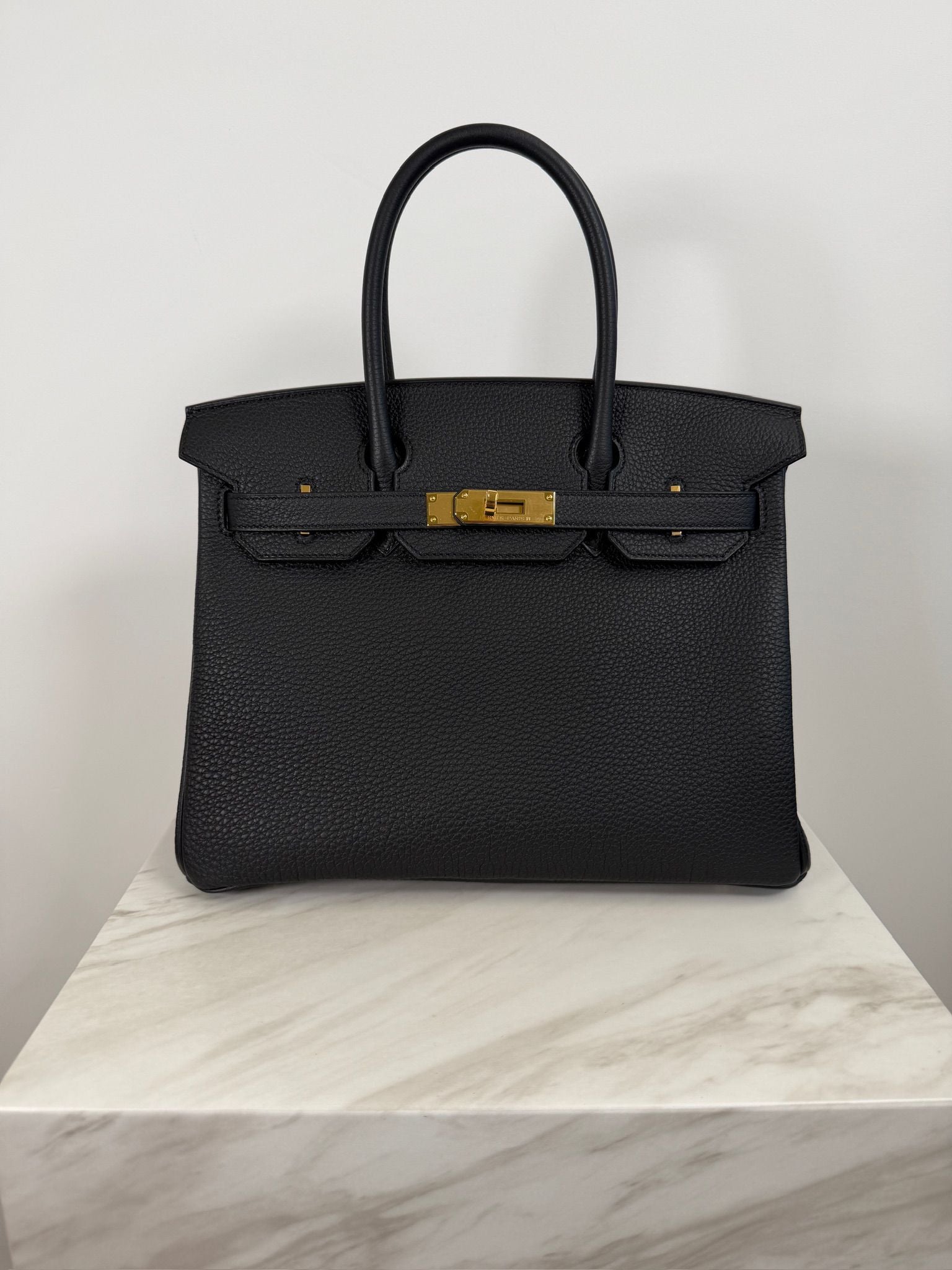 Hermès Birkin 30 Black Togo Gold Hardware