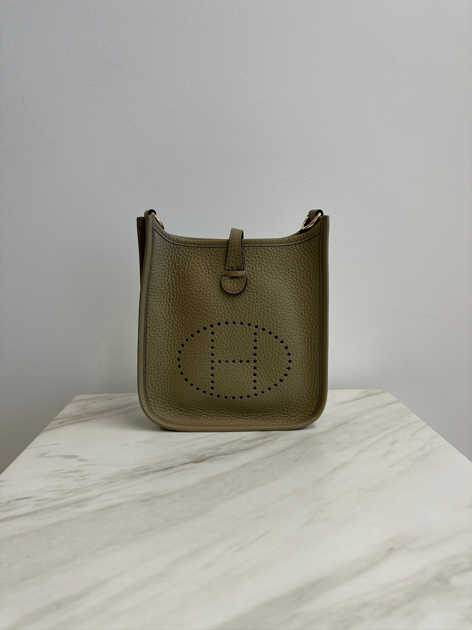Hermès Evelyne III 29 Sauge Taurillon Clemence Palladium Hardware
