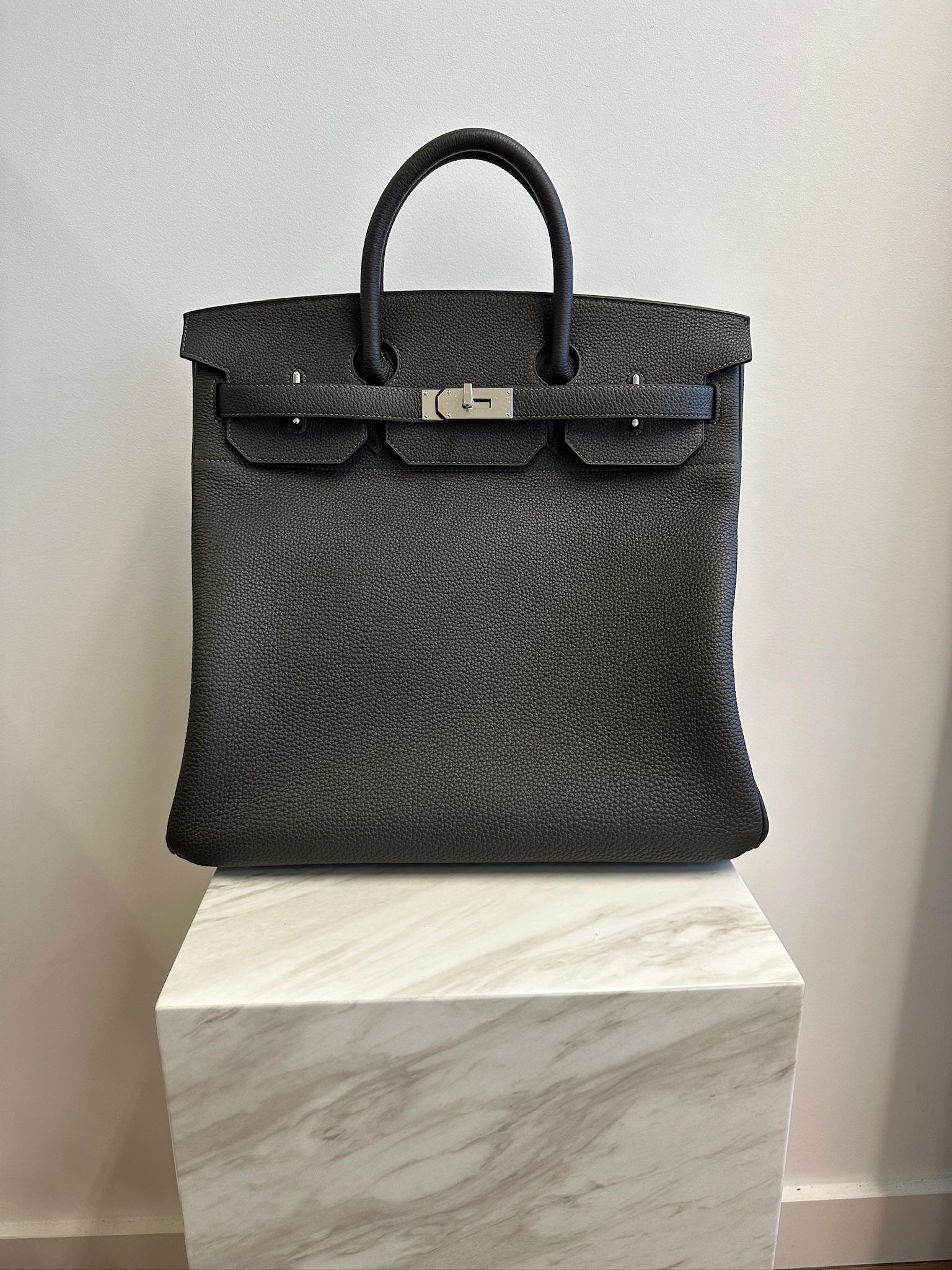 Hermès Haut à Courroies Dark Bronze Togo 40 Palladium Hardware