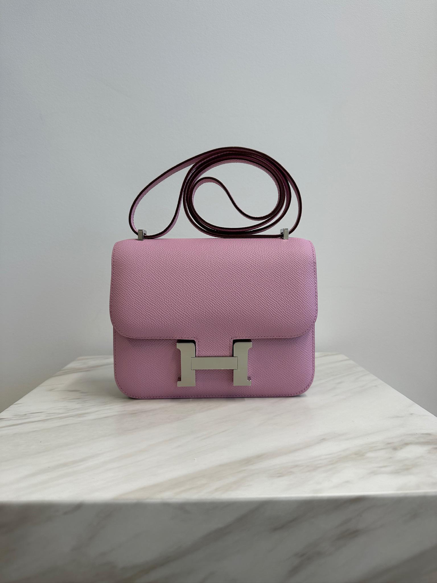 Hermès Constance 18 Mauve Sylvestre Epsom Palladium Hardware