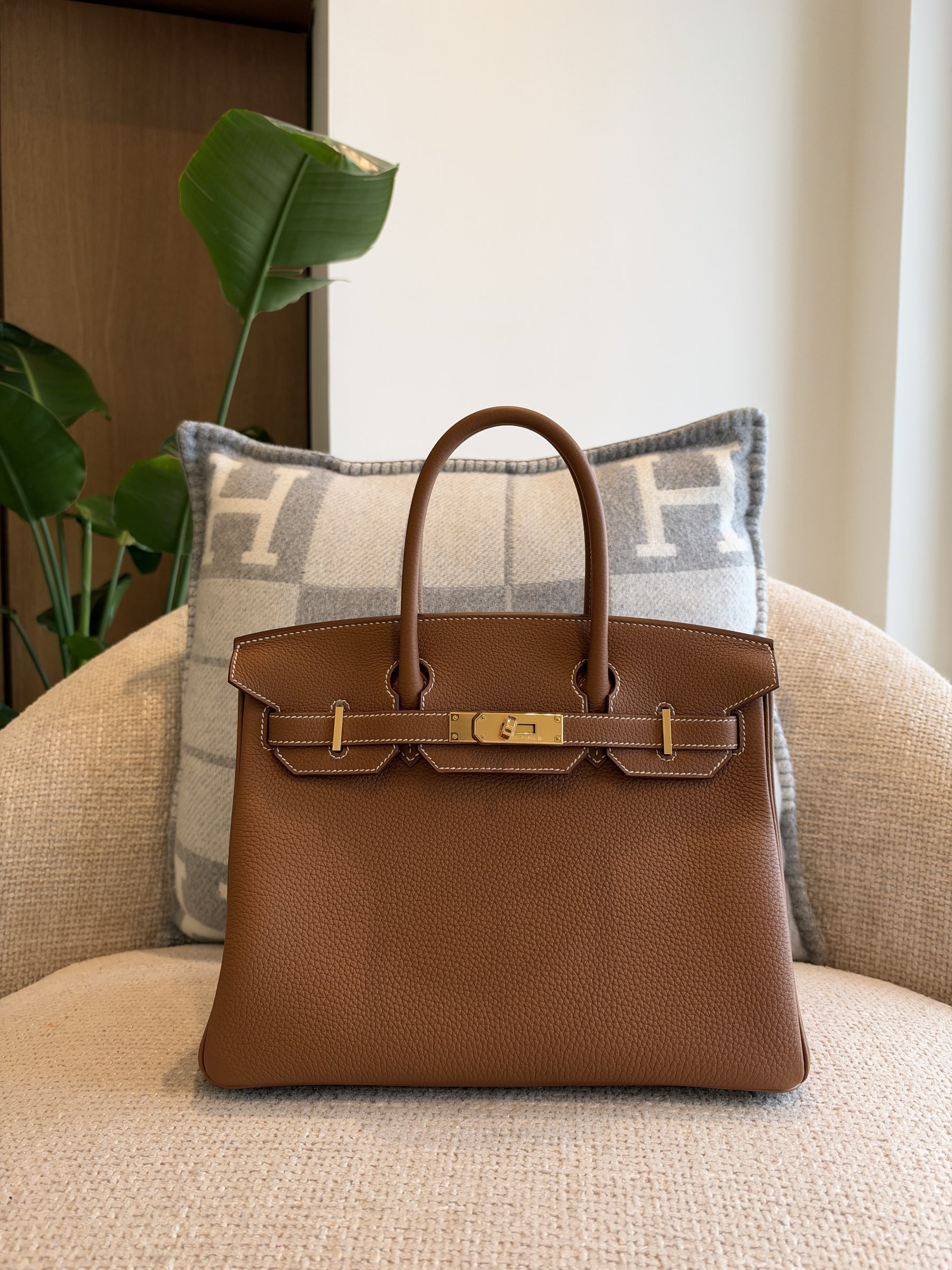 Hermès Birkin 30 Gold Togo GHW